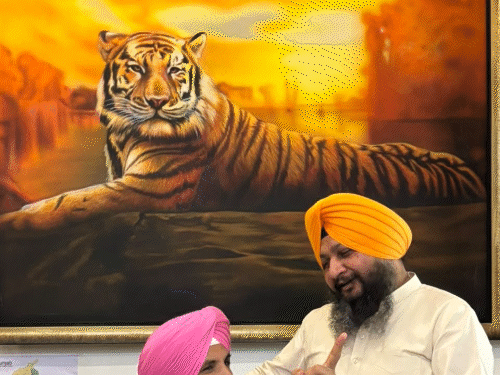 वड़िंग के सर्मथक पूर्व कांग्रेस MLA कुलबीर सिंह जीरा ने फोटो पोस्ट की। लिखा- शेर एक ही होता है।