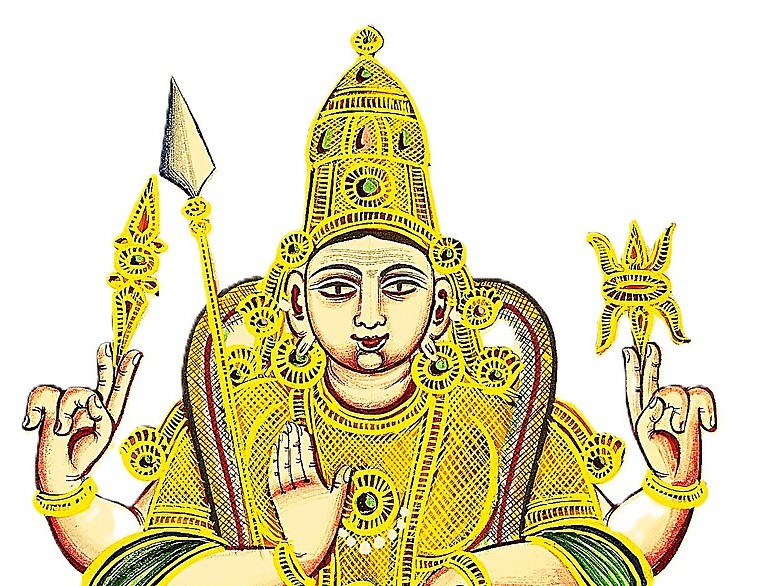 वर्ष 1850 के आसपास गौश रंगों से बनाई गई कार्तिकेय की एक पेंटिंग। यह ब्रिटिश म्यूजियम में संरक्षित है। - Dainik Bhaskar