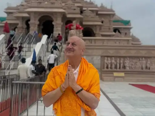 अनुपम खेर ने कुछ दिन पहले अयोध्या राम मंदिर का दौरा किया था.