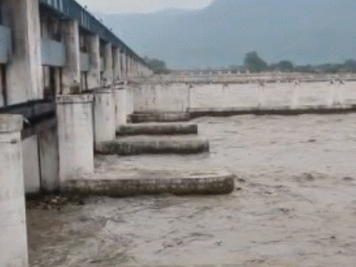 नेपाल में भारी बारिश के चलते बिहार की गंडक नदी उफान पर है। बुधवार को गंडक बराज के 36 गेट खोले गए।