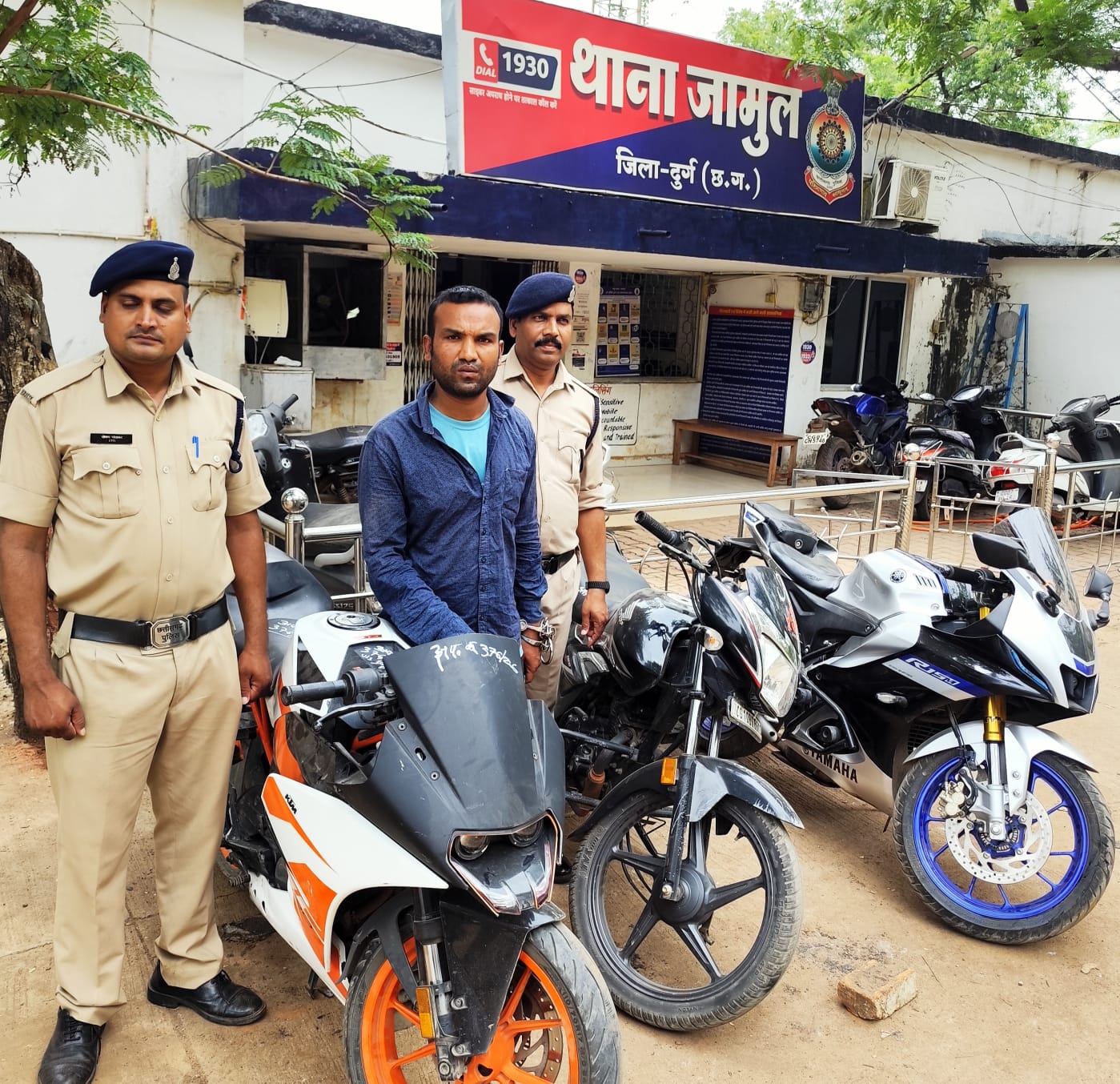 पुलिस ने आरोपी को किया गिरफ्तार।