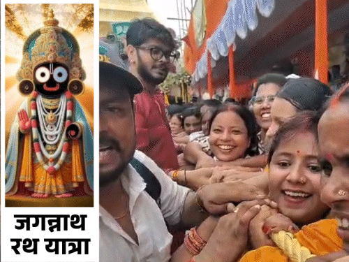 40 फीट ऊंचे रथ पर सवार होकर निकले भगवान जगन्नाथ; हरे रामा-हरे कृष्णा से गूंजी राजधानी|पटना,Patna - Dainik Bhaskar