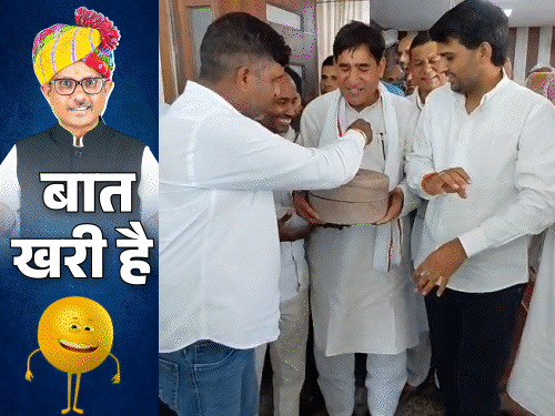 जिला प्रमुख को क्यों गिफ्ट की 'चक्की'? सड़क के बीचोंबीच 'मास्टरपीस'|राजस्थान,Rajasthan - Dainik Bhaskar