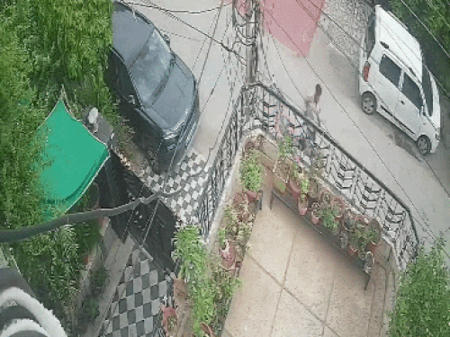 बदमाश ने मंदिर जा रही महिला को पहले तो चाकू दिखाकर डराया और फिर चेन लूट ली।