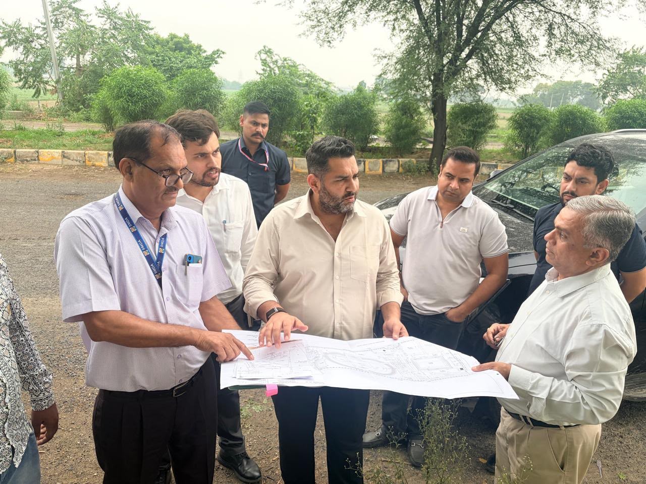 जल्द शुरू होगी टेंडर प्रक्रिया, विधायक निखिल मदान ने एसएमडीए अधिकारियों संग दौरा कर दिए निर्देश|गोहाना,Gohana - Dainik Bhaskar