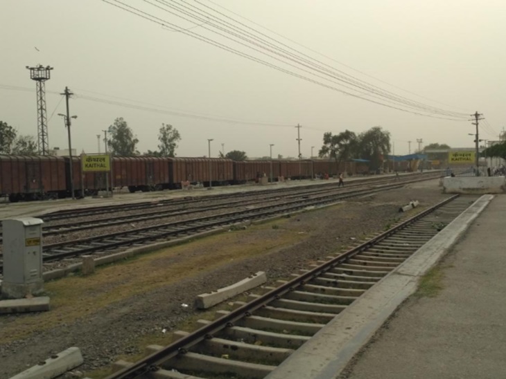 कैथल से जींद की रेलवे लाइन।