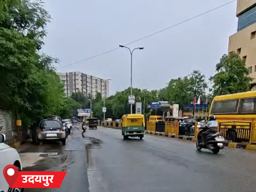 उदयपुर के कई हिस्सों में बारिश हुई। मानसून फिर से एक्टिव होने मौसम सुहावना हो गया है।