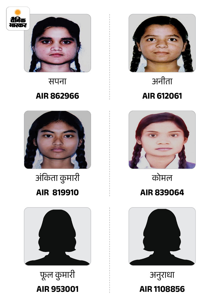 सर्वोदय विद्यालय में पढ़कर NEET क्वालीफाई करने वाली छात्राएं।