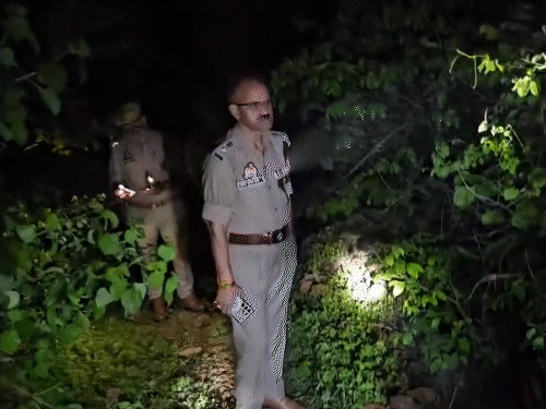 देवांगना घाटी जंगल में इसी जगह पर छात्रा के साथ दरिंदगी हुई। बुधवार रात पुलिस ने मौके पर पहुंचकर जांच की। मौके से फॉरेंसिक सबूत जुटाए।