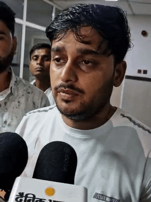 दोस्त शिवम ने बताया- खाना खाते समय काले कपड़े पहने एक युवक आया और संजय के सिर में गोली मार दी।