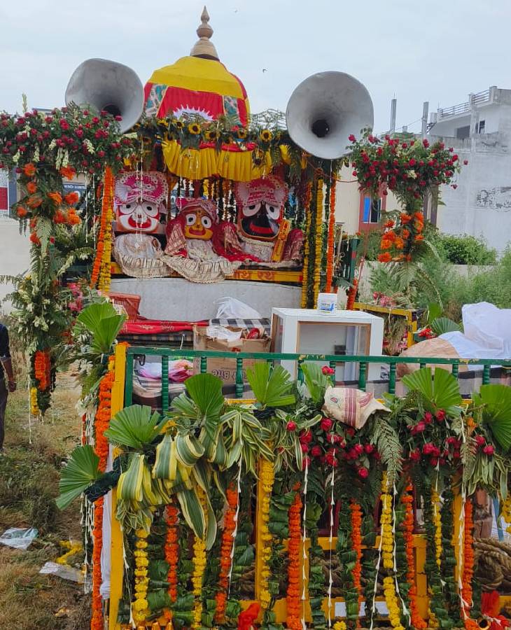 यही रथ है, जिस पर भगवान जगन्नाथ को सवार कर यात्रा निकाली गई थी।