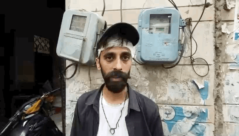 जानकारी देते हुए घायल तनुश