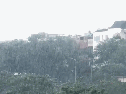जयपुर शहर में शुक्रवार को दिनभर रुक-रुककर बारिश होती रही। लगातार बरसात से गर्मी-उमस कम हुई है।