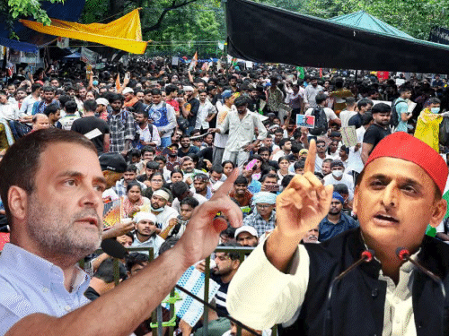जंतर-मंतर पर राहुल-अखिलेश साथ; क्या यूपी में मिलेगा सियासी फायदा|उत्तरप्रदेश,Uttar Pradesh - Dainik Bhaskar