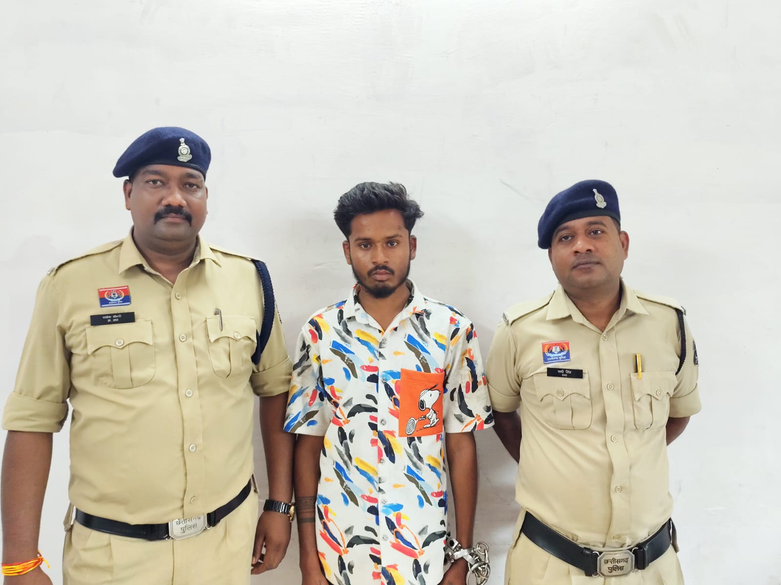 पुलिस ने आरोपी को किया गिरफ्तार।