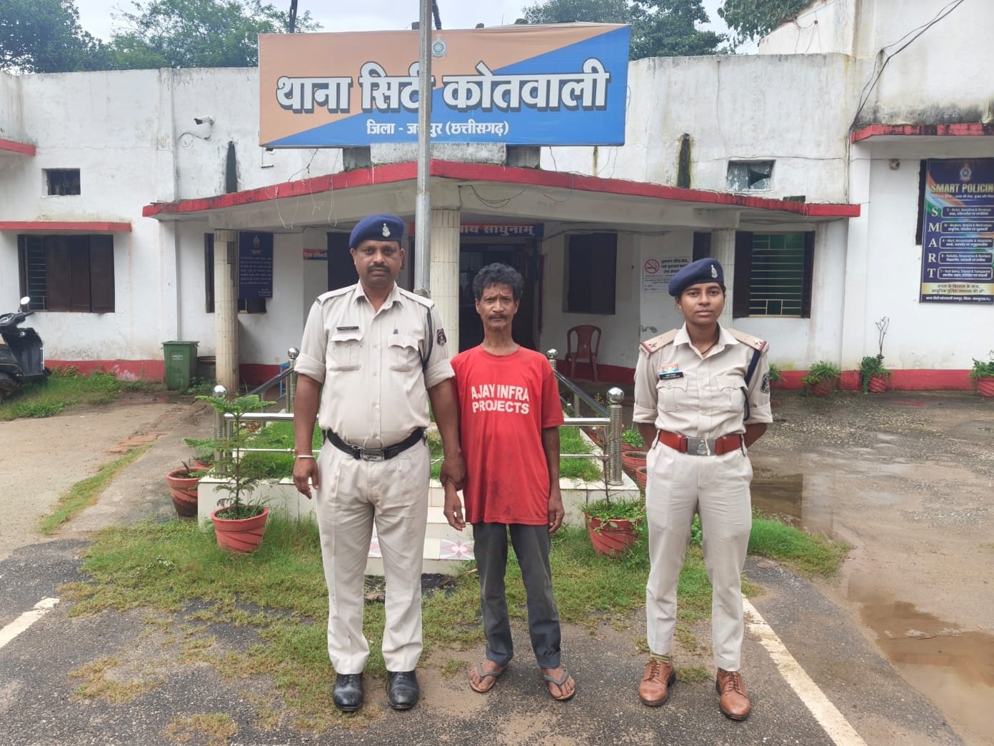 अपनी पत्नी को सब्जी नहीं बनाने पर मारने वाला आरोपी।