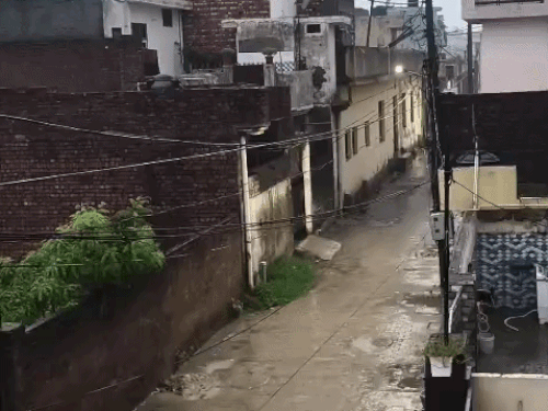 यमुनानगर में मंगलवार सुबह तेज बारिश हुई।