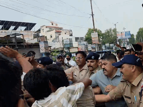 The crowd beat up both the accused.