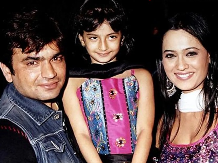Shweta with ex-husband Raja and daughter Palak Tiwari.