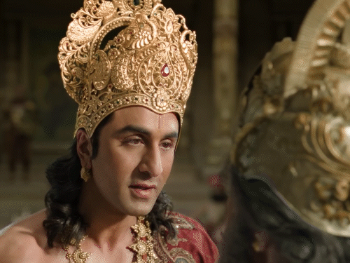 Ranbir Kapoor's look in the image of calm, radiant, and Maryada Purushottam appeared impressive.