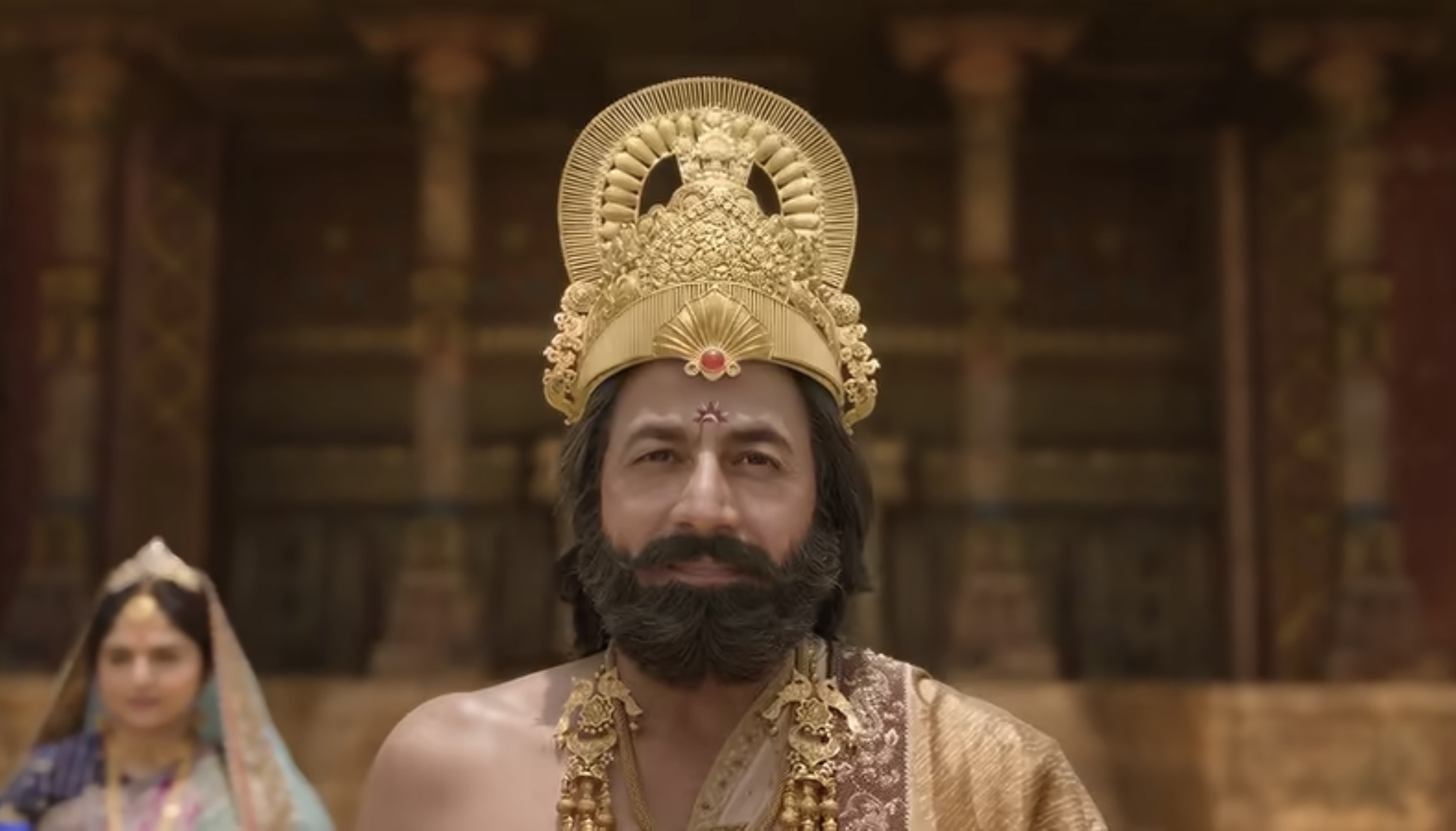 अपने गरिमामय व्यक्तित्व के साथ दशरथ के रूप में अरुण गोविल की भूमिका प्रभावशाली थी।