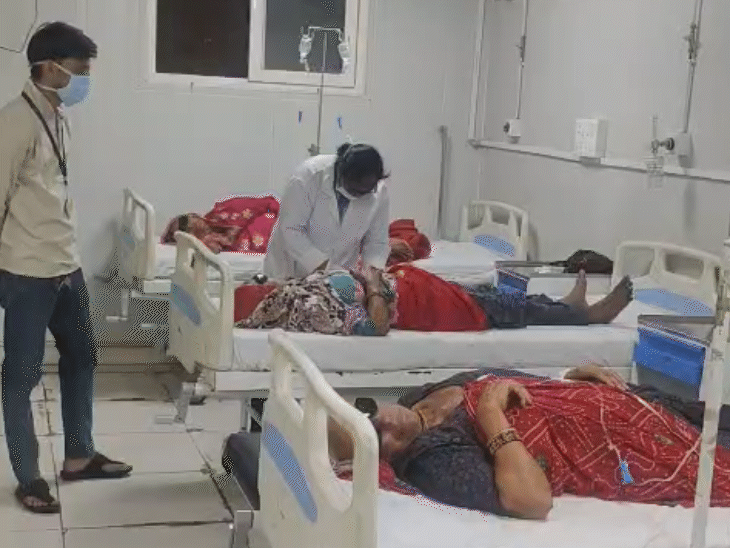 कुचामन से रेफर होकर आए मरीजों का जयपुर के एसएमएस हॉस्पिटल में इलाज चल रहा है।