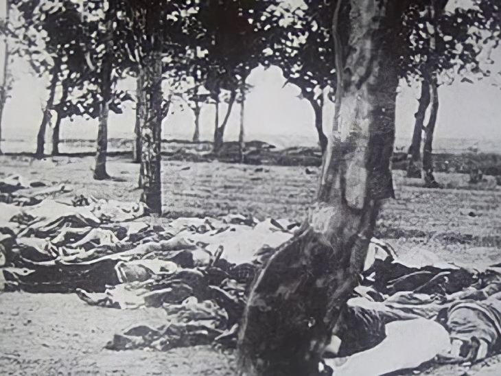 पूर्वी पाकिस्तान में नरसंहार का एक सीन। एक ही दिन में करीब 10 हजार लोग मारे गए थे।