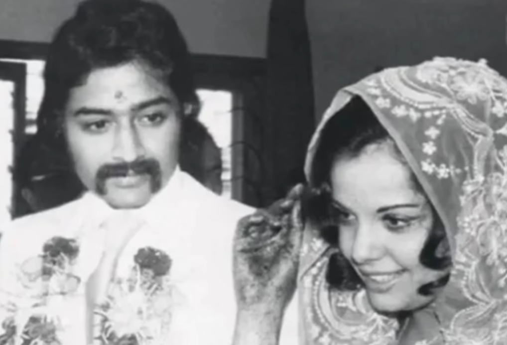 Mumtaz's picture taken after her marriage with Mayur.