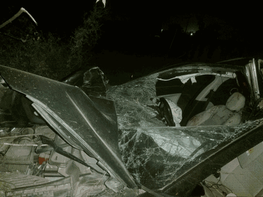 The car overturned 5 times after colliding with a camel. The Major died in the accident