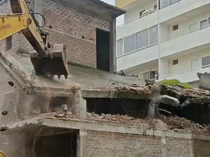 The corporation took action and demolished the building.