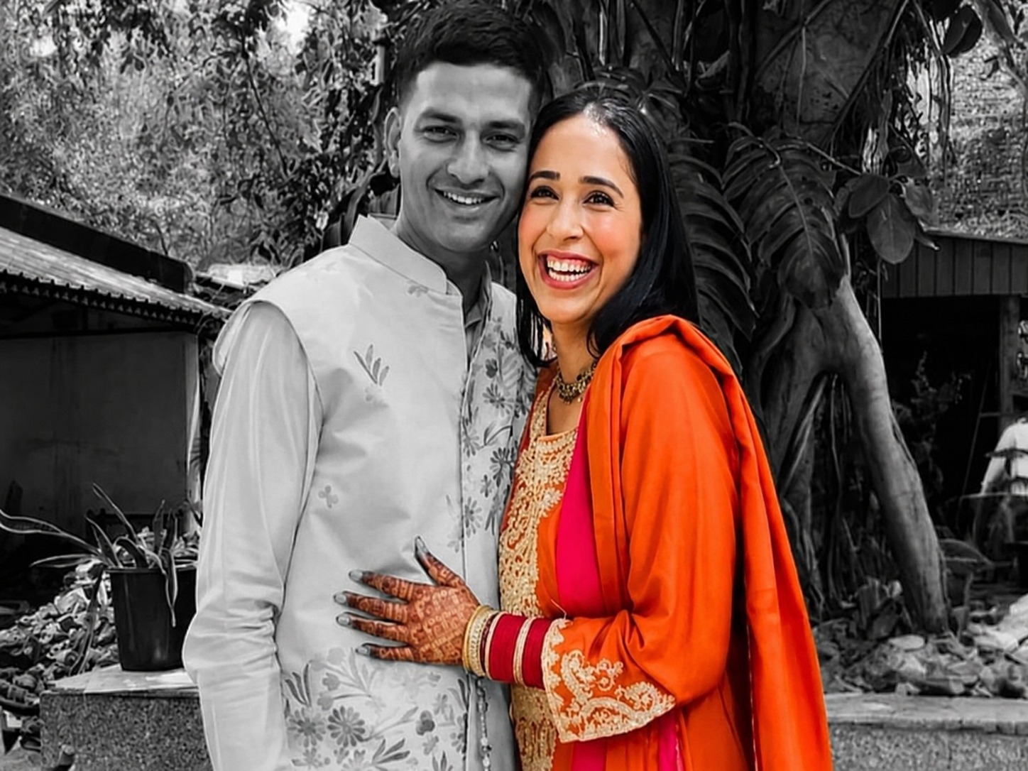 Major Hamza Arif and Delhi resident Jyoti Arora had a love marriage just about a month ago.
