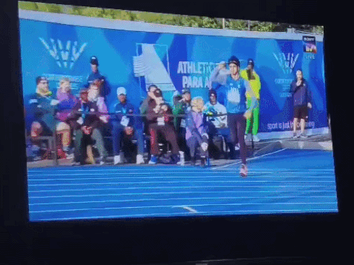 Neeraj made his first throw of 80.97 meters.