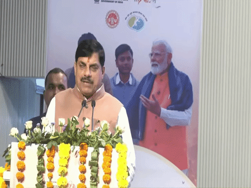 कार्यक्रम को संबोधित करते सीएम डॉ मोहन यादव।
