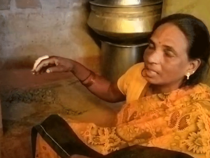 The woman stated that she was bitten by the snake while cleaning