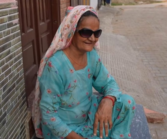 Sharmila's mother Santosh.