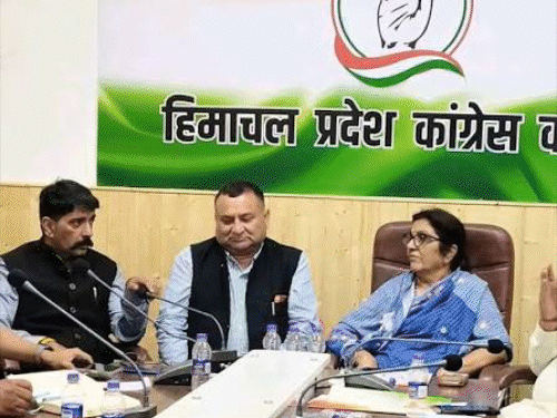 सोलन के कसौली में होगी प्रदेश कांग्रेस कमेटी और पॉर्लियामेंटरी अफेयर कमेटी की मीटिंग। -फाइल फोटो।