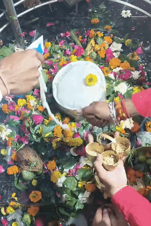 बुद्धेश्वर महादेव का भोर से पूजन किया जा रहा है।