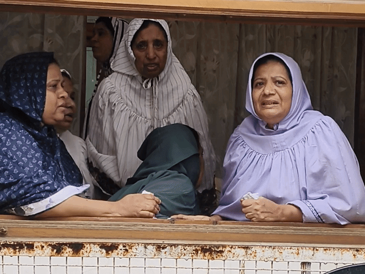 The family members were not in a state to talk.