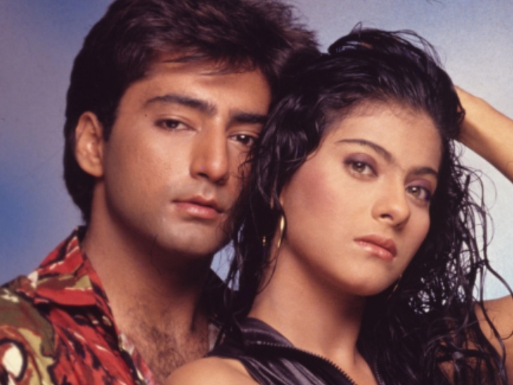 Kajol with Bekhudi co-star Kamal Sadanah.
