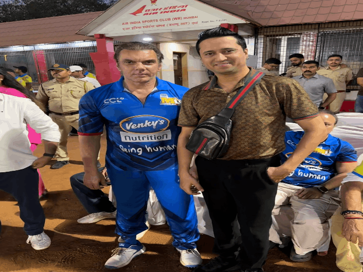 सोहेल खान, मृणाल ठाकुर और टाइगर श्रॉफ के साथ फैजान अंसारी की तस्वीरें।
