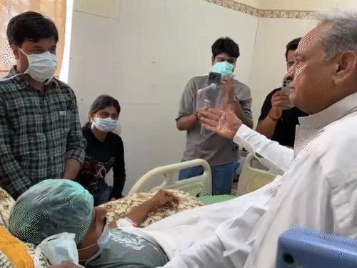 गहलोत ने शुभम की तबीयत पर चिंता जताते हुए आमरण अनशन तोड़ने की अपील की।