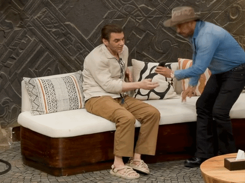 Sohail Khan talking to his son Nirvan.