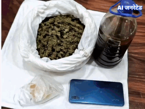 हथकड़ शराब भी बरामद, पुलिस ने आरोपी का मोबाइल जब्त किया|अलवर,Alwar - Dainik Bhaskar
