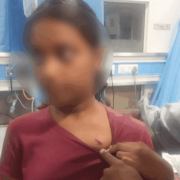 The miscreants also fired at Govind's daughter. One bullet hit her near the shoulder.
