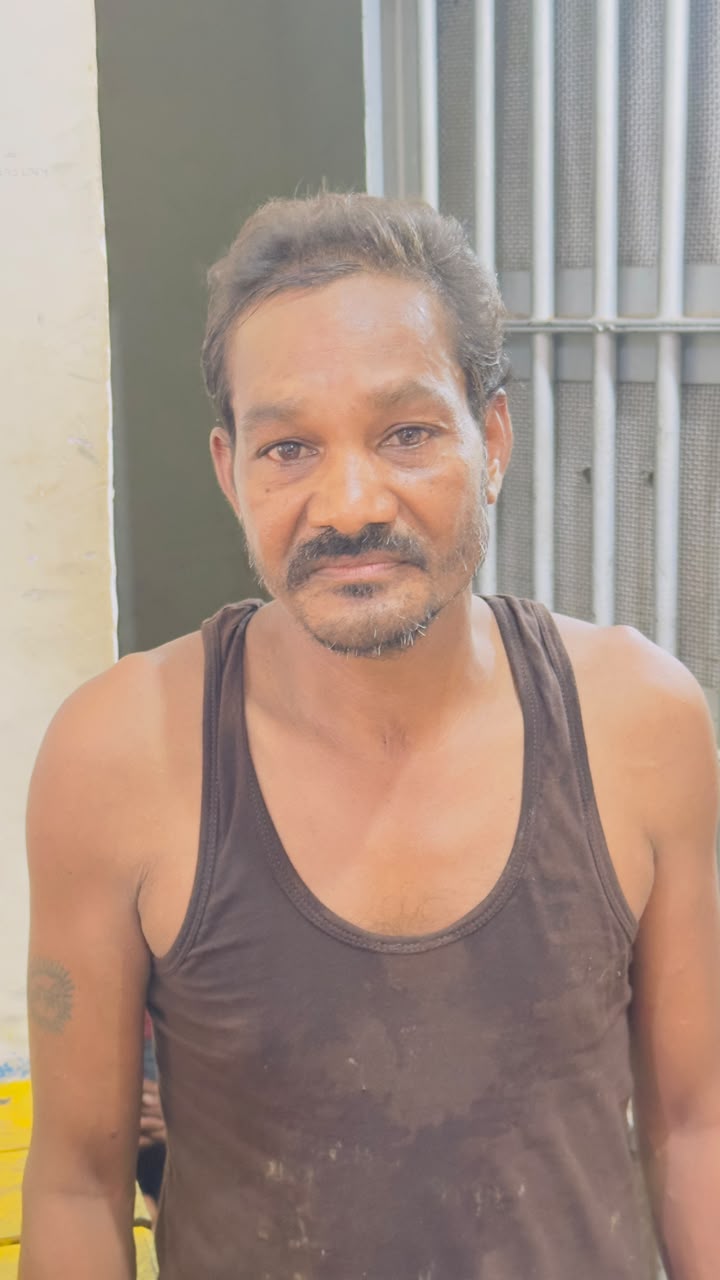 पुलिस ने आरोपी को किया गिरफ्तार।