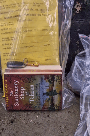 When the car was searched after the accident, two new books were also found in it.