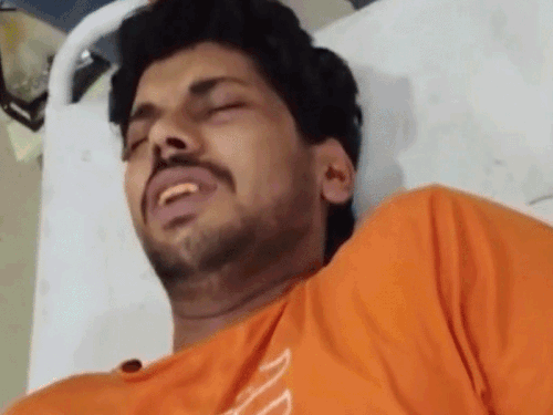 बदमाश कातिया को अस्पताल में भर्ती कराया गया है।