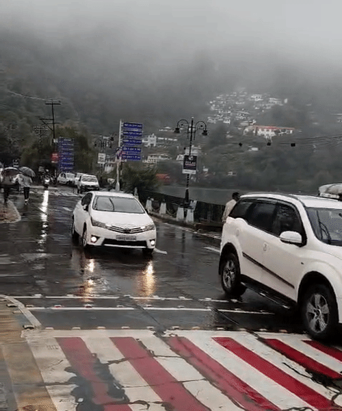 Heavy rain occurred in Nainital yesterday. It has been raining daily here for the past 3 weeks