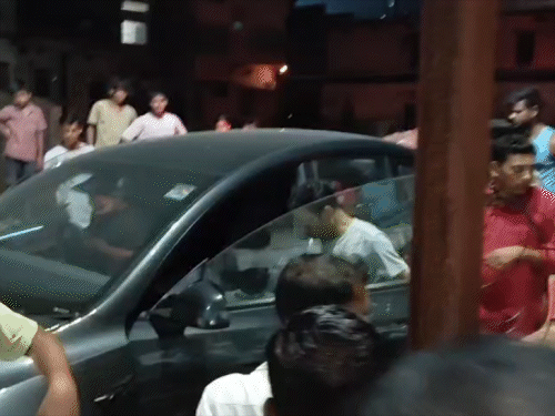 Even after the police arrested the fake IAS on August 8, he went to the police station sitting in a Tesla car.