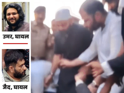 एक का फेफड़ा फटा, दूसरा अजीब हरकतें कर रहा; अतीक के बेटे अहजम ने कब्रों पर फातिहा पढ़ी|प्रयागराज (इलाहाबाद),Prayagraj (Allahabad) - Dainik Bhaskar